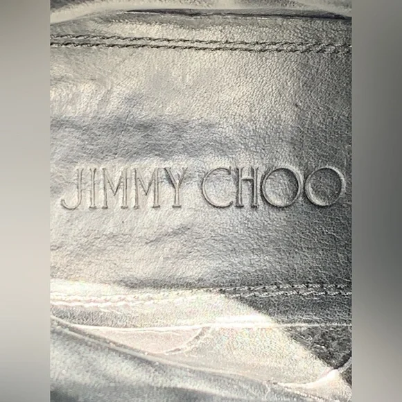 JIMMY CHOO MEN'S BLACK PEBBLED LEATHER MOTORCYCLE BOOTS Boots